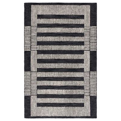 Navy Block Area Rug