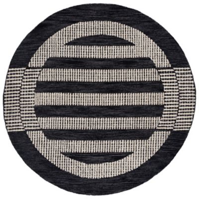 Navy Block Area Rug