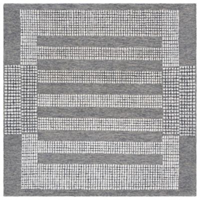 Navy Block Area Rug