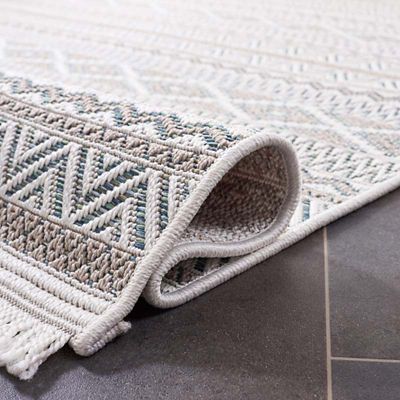 Shown in Aqua with Beige color, Detail view