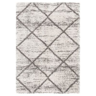 Nordari Trellis Shag Area Rug