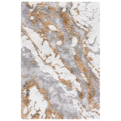 Velmori Marble Shag Area Rug