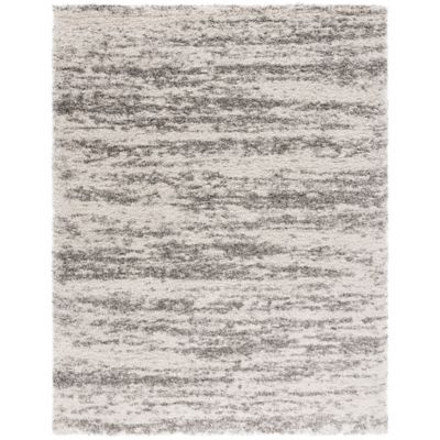 Nordari Striped Shag Area Rug