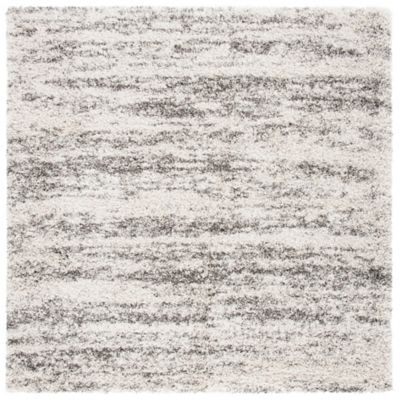 Nordari Striped Shag Area Rug