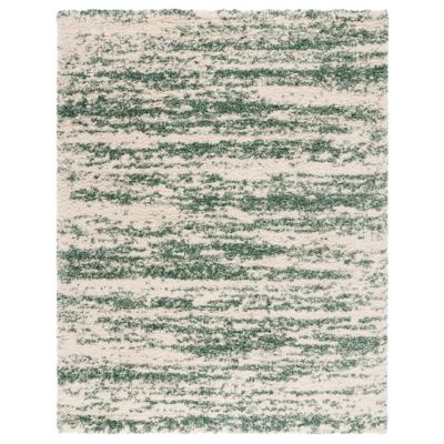 Nordari Striped Shag Area Rug