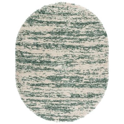 Nordari Striped Shag Area Rug