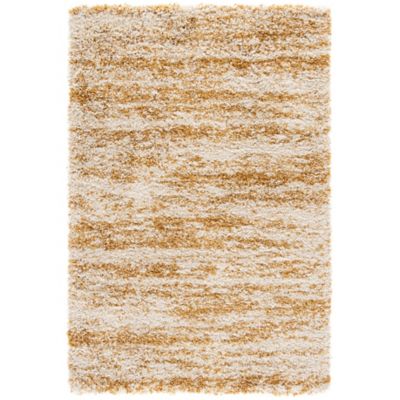 Nordari Striped Shag Area Rug