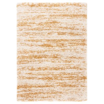 Nordari Striped Shag Area Rug
