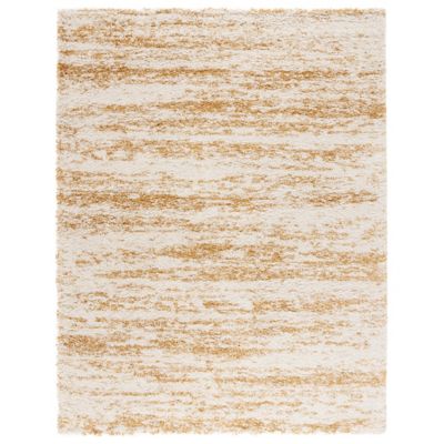 Nordari Striped Shag Area Rug