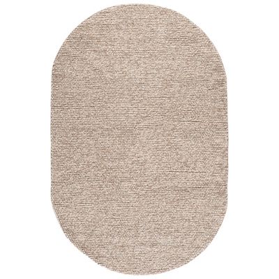 Elarune Warm Naturals Pave Handwoven Wool Area Rug