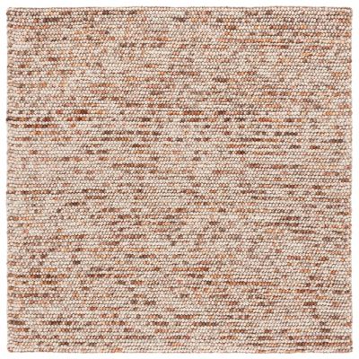 Elarune Warm Naturals Pave Handwoven Wool Area Rug