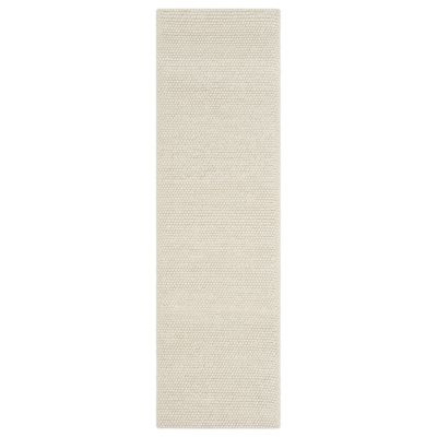 Elarune Warm Naturals Pave Handwoven Wool Area Rug