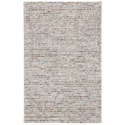 Elarune Warm Naturals Pave Handwoven Wool Area Rug