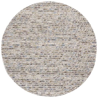 Elarune Warm Naturals Pave Handwoven Wool Area Rug
