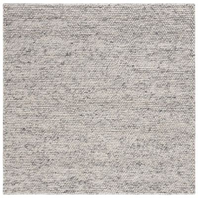Elarune Warm Naturals Pave Handwoven Wool Area Rug