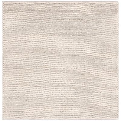 Elarune Creamy Neutrals Pave Handwoven Wool Area Rug