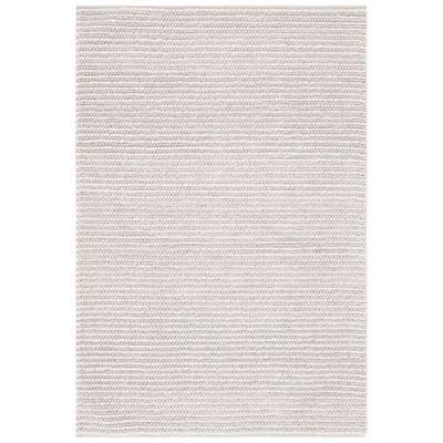 Elarune Creamy Neutrals Pave Handwoven Wool Area Rug
