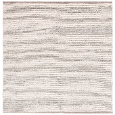 Elarune Creamy Neutrals Pave Handwoven Wool Area Rug
