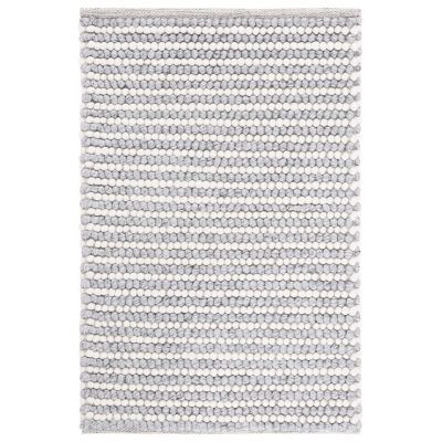 Elarune Creamy Neutrals Pave Handwoven Wool Area Rug