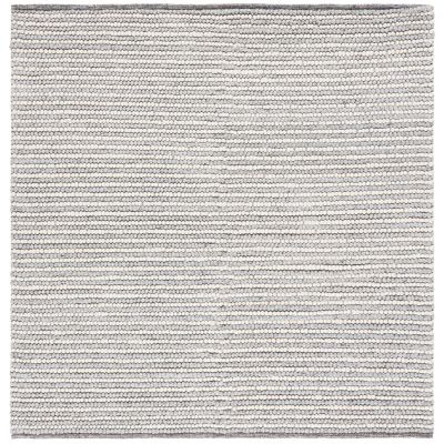 Elarune Creamy Neutrals Pave Handwoven Wool Area Rug