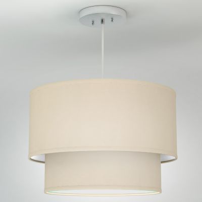 Philip Linen Drum Pendant