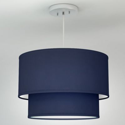 Philip Linen Drum Pendant