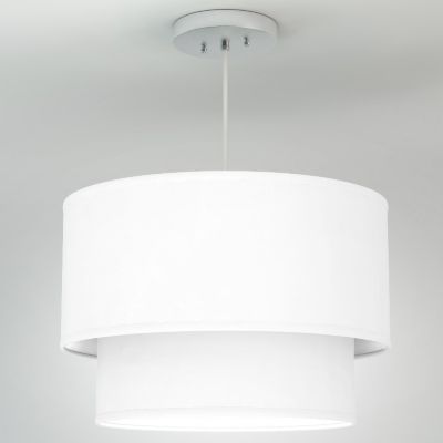 Philip Linen Drum Pendant