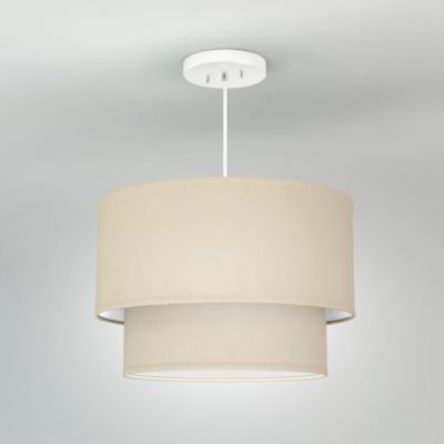 Philip Linen Drum Pendant