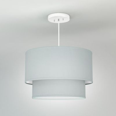 Philip Linen Drum Pendant