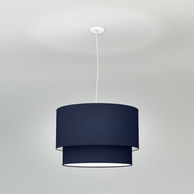 Philip Linen Drum Pendant
