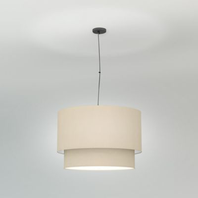 Philip Linen Drum Pendant