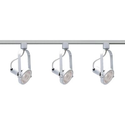 PAR30 Gimbal Ring 3 Light Track Kit (White) - OPEN BOX