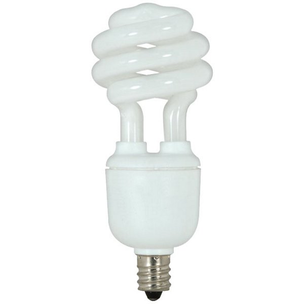 9W 120V T2 E12 Mini Spiral CFL Bulb