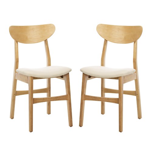 Heitor Retro Upholstered Dining Chair, Set of 2