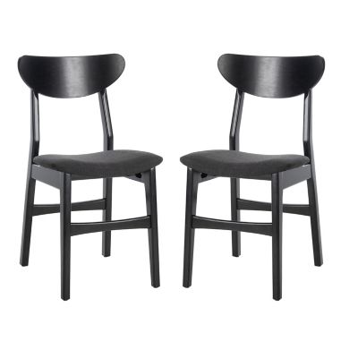 Heitor Retro Upholstered Dining Chair, Set of 2
