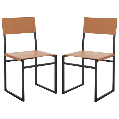 Cintia Leather Dining Chair, Set of 2