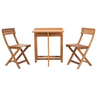 Newhall Flower Shelf 3 Piece Outdoor Bistro Set