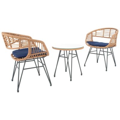 Clementina 3 PC Outdoor Lounger Set