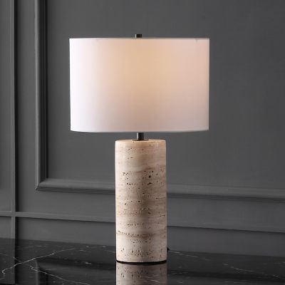 Shown in Light Brown finish, in use, lit