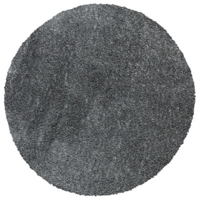 Autumn Loft Solid Shag Dark Area Rug