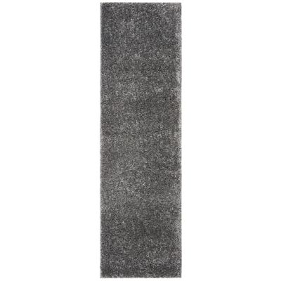 Autumn Loft Solid Shag Dark Area Rug