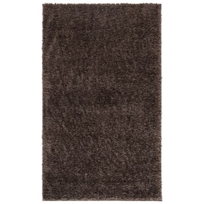 Autumn Loft Solid Shag Dark Area Rug