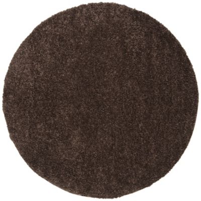 Autumn Loft Solid Shag Dark Area Rug
