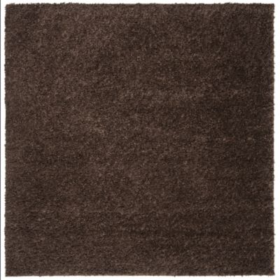 Autumn Loft Solid Shag Dark Area Rug