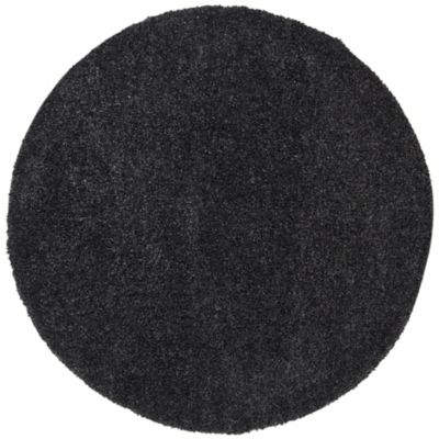 Autumn Loft Solid Shag Dark Area Rug