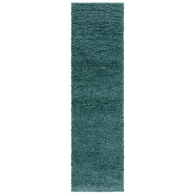 Autumn Loft Solid Shag Dark Area Rug