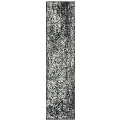 Evermere Distressed Medallion Grey Area Rug
