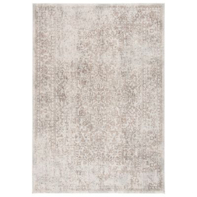 Evermere Distressed Medallion Grey Area Rug
