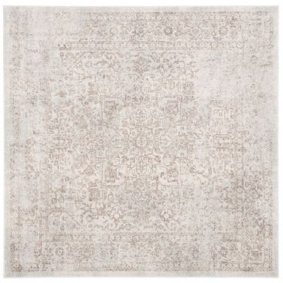 Evermere Distressed Medallion Grey Area Rug