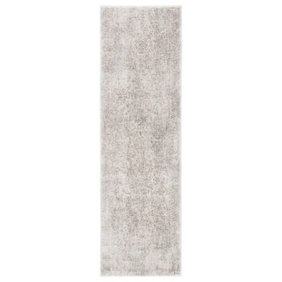 Evermere Distressed Medallion Grey Area Rug